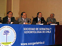 Dr. Leocadio Rodríguez (España),<br>Dr. Fernando Morales (Costa Rica),<br> Dr. Pedro Paulo Marín (Chile) y<br>Dr. Luis Miguel Gutierrez (México)