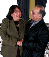 Sra. Margarita Guevara <br>y el Dr. Valerio González