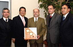 Jorge Corral, Werner Yáñez, Enrique Cavallone,<br>Claudio Barrios y Juan Vega