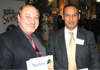 Dr. Alejandro Yenes y Hugo Canales,<br>de Laboratorios SAVAL