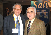 Dr. Alberto Kohan y Rafael Díaz,<br>de Laboratorios SAVAL