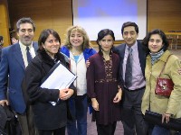 Klgo. Jorge Antileo, Dra. Patricia Carrasco,<br>Dra. Melba Huaquín, Dra. Beatriz Gallardo,<br>Dr. Iván Barbosa y Dra. Silvia Arriagada