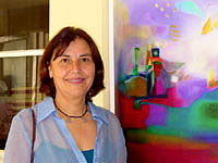 La pintora Paca Gilberto