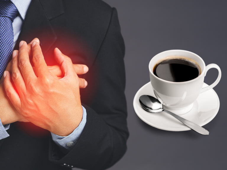 fibrilación auricular, arritmia cardíaca, aleteo auricular, cardioversión, café cafeinado, cafeína