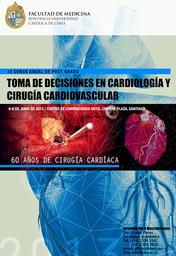 IX Curso anual de post grado: toma de decisiones en cardiología y cirugía cardiovascular