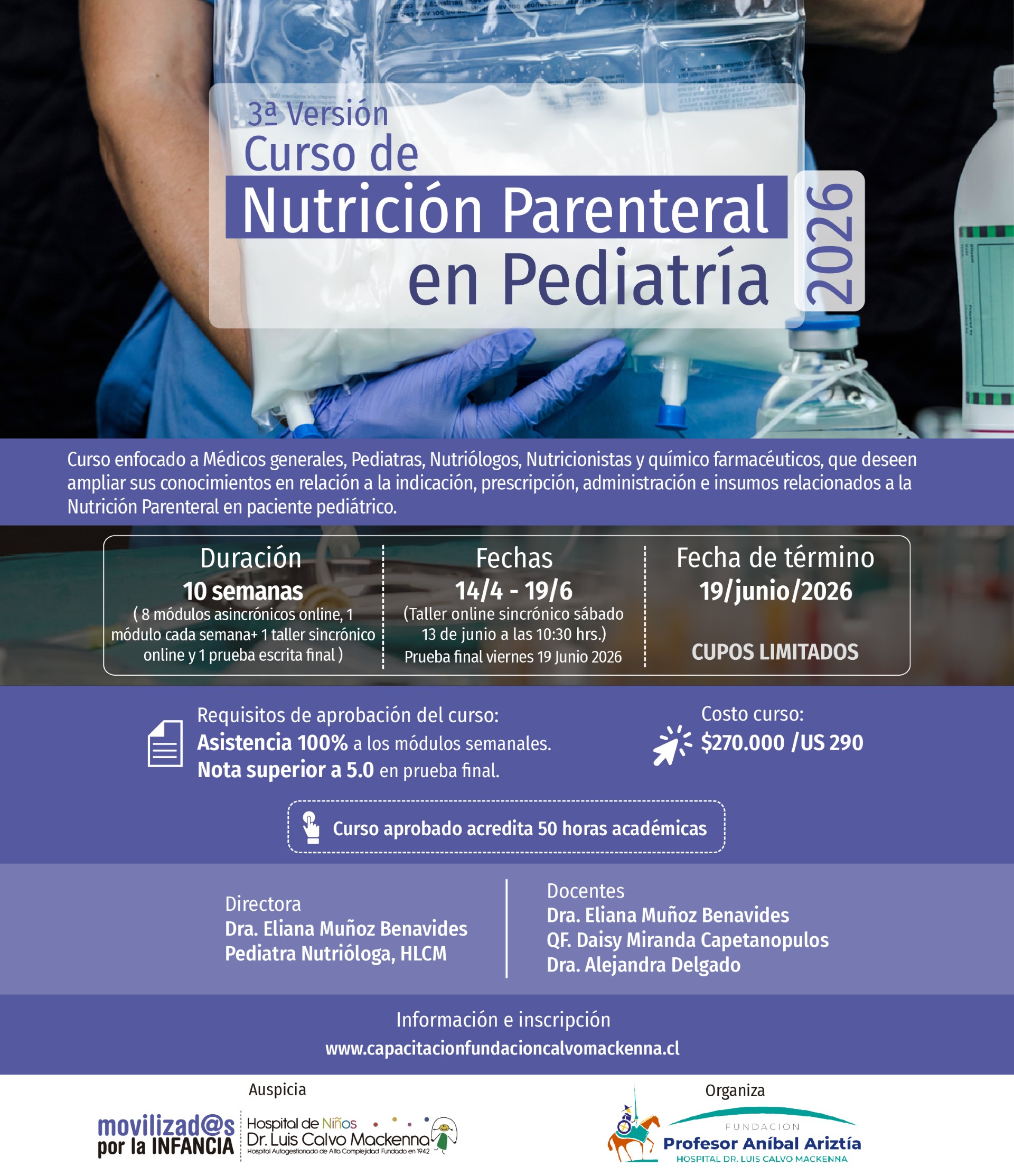 3a Versión - Curso de Nutrición Parenteral en Pediatría