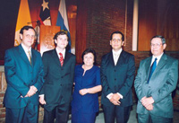 Dr. Ignacio Sánchez, Dr. Sergio<br>Zacharias, Dra. María Inés Romero,<br>Dr. Arturo Morales y Dr. Rodrigo Moreno