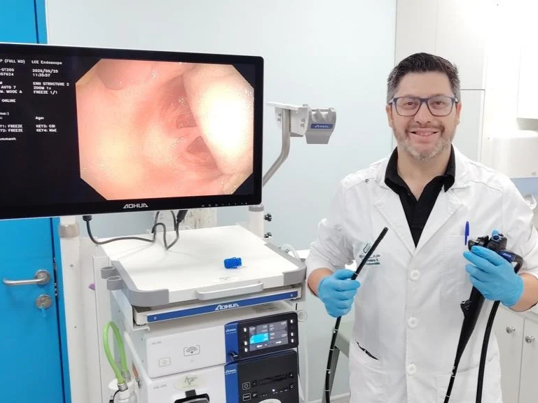 Endolap, endoscopía digestiva, endoscopía digestiva alta, endoscopía en Los Andes, endoscopía digestiva en Los Andes, Valle de Aconcagua, César Orellana, doctor César Orellana, Hospital de Los Andes, diagnóstico digestivo, enfermedades digestivas, cáncer gástrico, prevención del cáncer gástrico, Helicobacter pylori, gastritis, esofagitis, hernia hiatal, pólipos gástricos, biopsia endoscópica, cromoendoscopía digital, realce de imagen, tecnología endoscópica, Aohua AQ-200, sedación endoscópica, colonoscopía, atención digestiva especializada, Fonasa, Isapre, pacientes particulares, San Vicente de Tagua Tagua, Región de O’Higgins