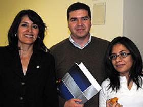 Sra. Pamela Ramos, Dres. Erik Gómez y María Hormazábal