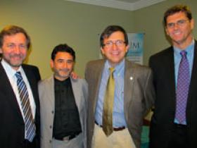 Dres. Carlos Clares, Francisco Alarcón, Vicente Gutiérrez y Felipe Toro