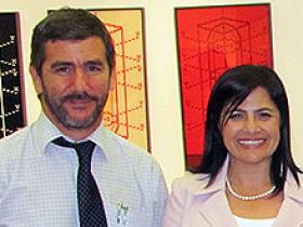 Dr. Juan Pablo Valdivieso y Srta. Elena Rojas
