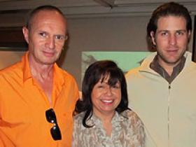 Dr. Rodolfo Santander, Sra. Patricia Pineda y Dr. Raúl Charlín
