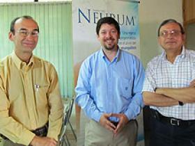 Dr. Diego Carvajal, Sr. Cristian Araya y Dr. Francisco Pinto