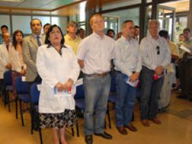 Dra. Gloria Rodríguez y Sres. José Edwards, René Saffirio y Germán Becker