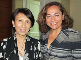 Dra. Rosario Alarcón y Sra. Liliana Marín