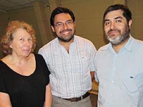 Dres. Lidia Medina, Jorge Monardes y Guillermo Pino