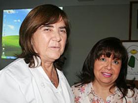 Dra. Virginia Valdés y Sra. Patricia Pineda