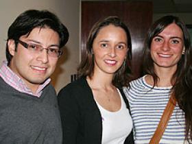 Dres. Óscar Muñoz, María José Subiabre e Isidora García