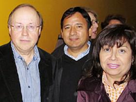 Dres. José Schalper, Juan Pastor y Sra. Patricia Pineda