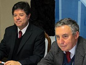 Sr. Fernando Corvalán y Dr. Ennio Vivaldi