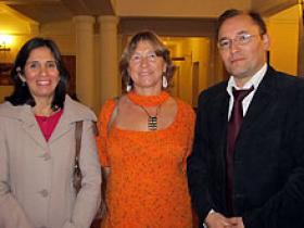 Dra. Paulina Corco, Sra. Sonia Montecinos y Dr. Nelson Cerpa