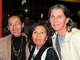 Sra. Elisa Nápoles y Dras. Orquídea Arredondo y Evelyn Born