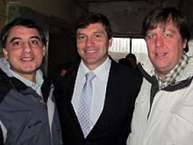 Dr. Pablo Valdés, Sr. Luis Alberto Lindermeyer y Dr. Ricardo Poblete