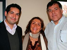 Sr. Nicolás Manríquez, Dra. Patricia Muñoz y Sr. Mauricio Lara