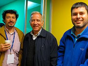 Dres. Óscar Alarcón, Rafael Margarit y Orlando Montecino