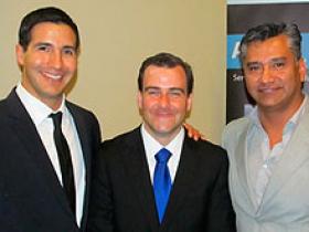 Dres. Christián González, Roy Smith y Carlos Villarroel
