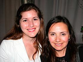 Srta. Pía Córdova y Dra. Alejandra Parada