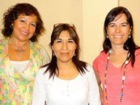 Sras. Monique Jorquera, Ximena Reyes y Begoña Echevarría