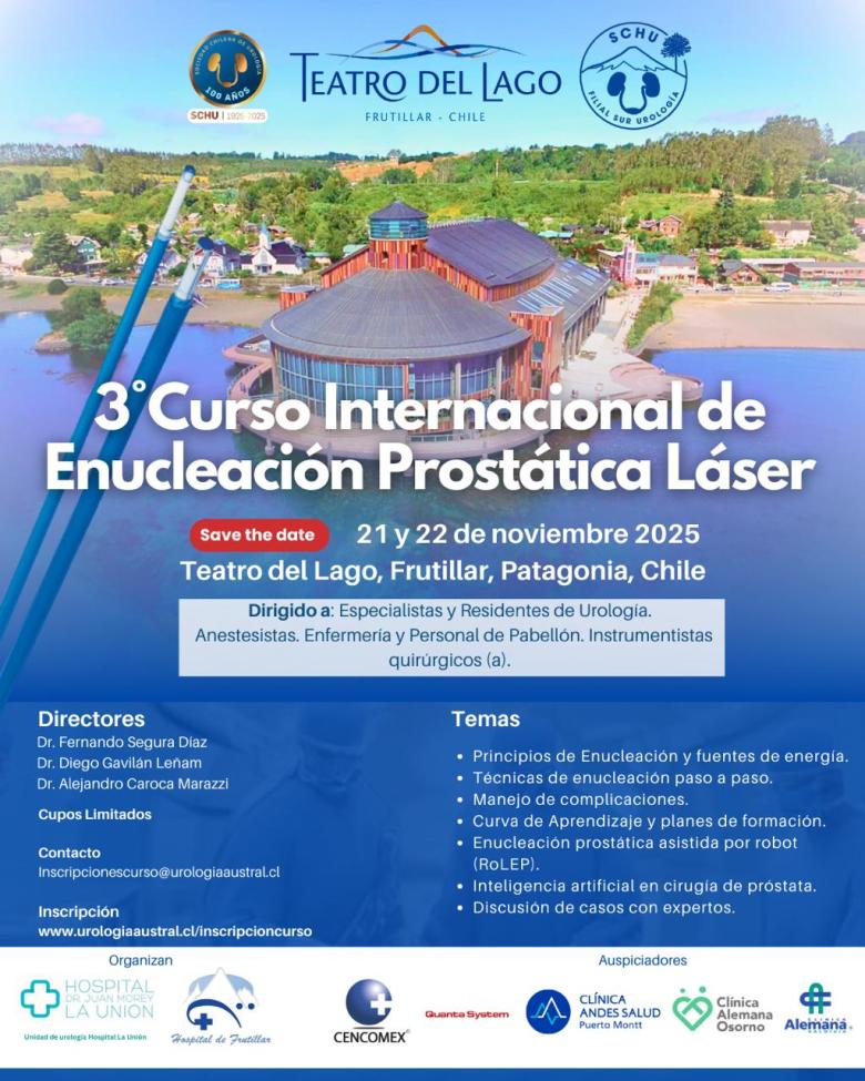 capacitacion, urologia, enucleacion prostatica laser