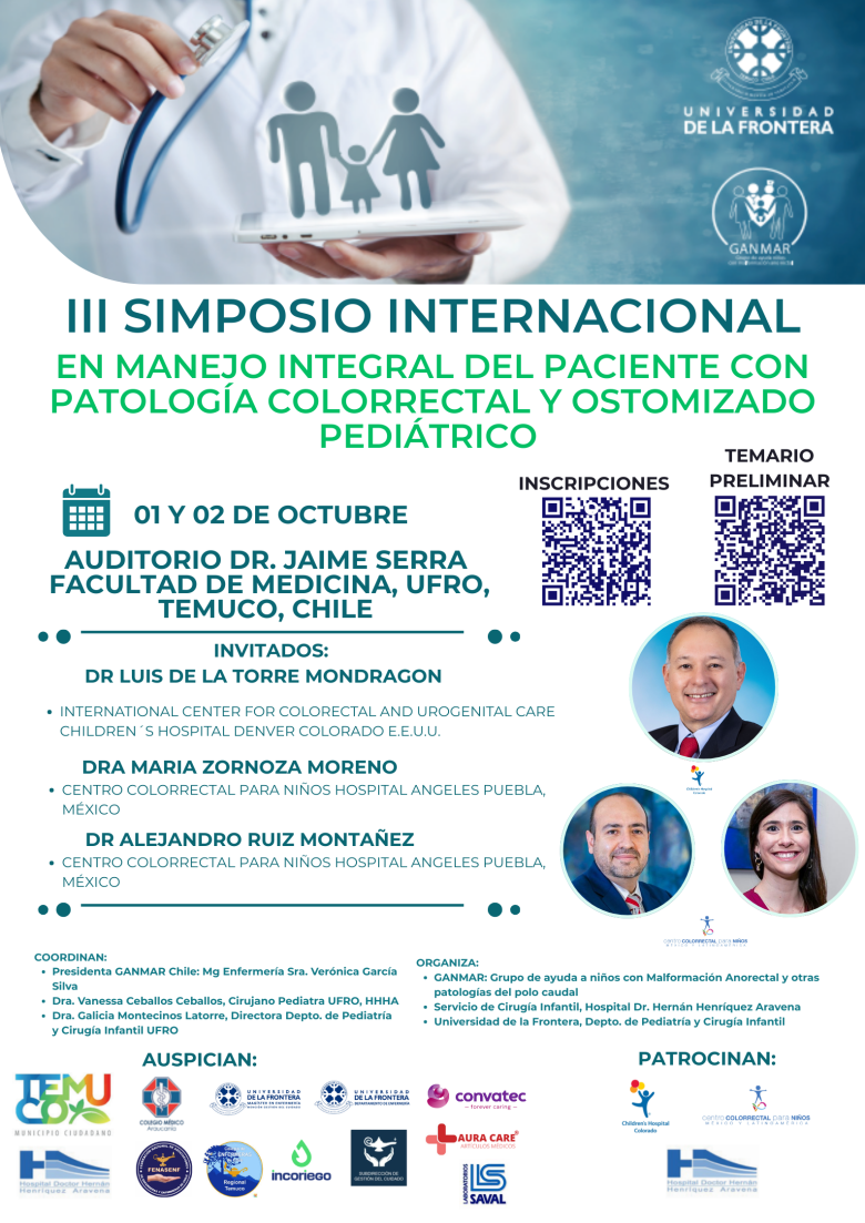 coloproctologia, pediatria, capacitacion, universidad de la frontera