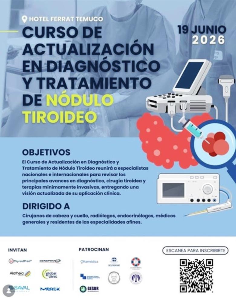 nódulo tiroideo, capacitación, universidad frontera, hospital temuco
