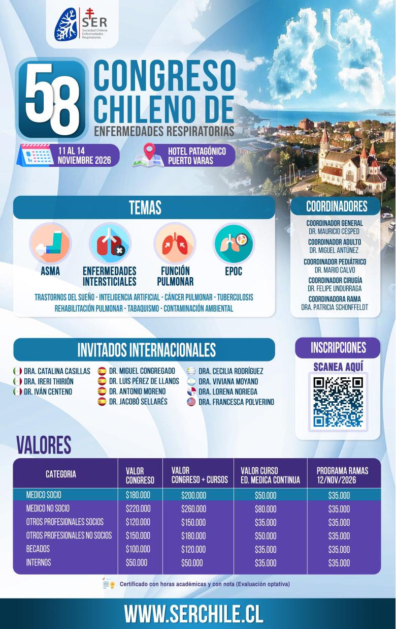 58º Congreso Chileno de Enfermedades Respiratorias