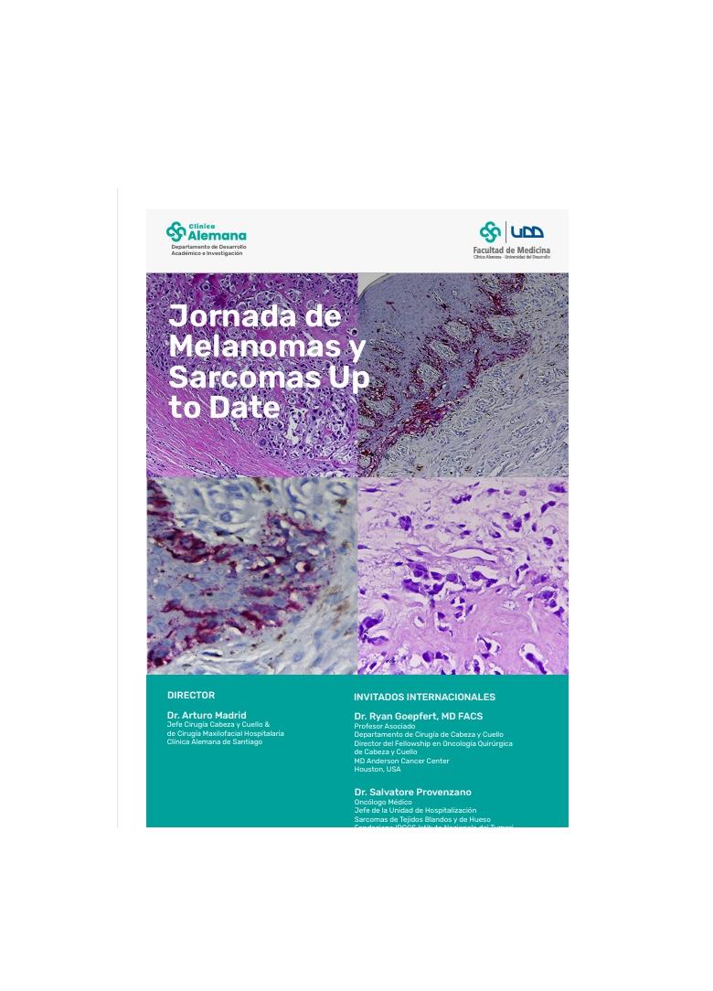 Jornada de Melanomas y Sarcomas Up to Date