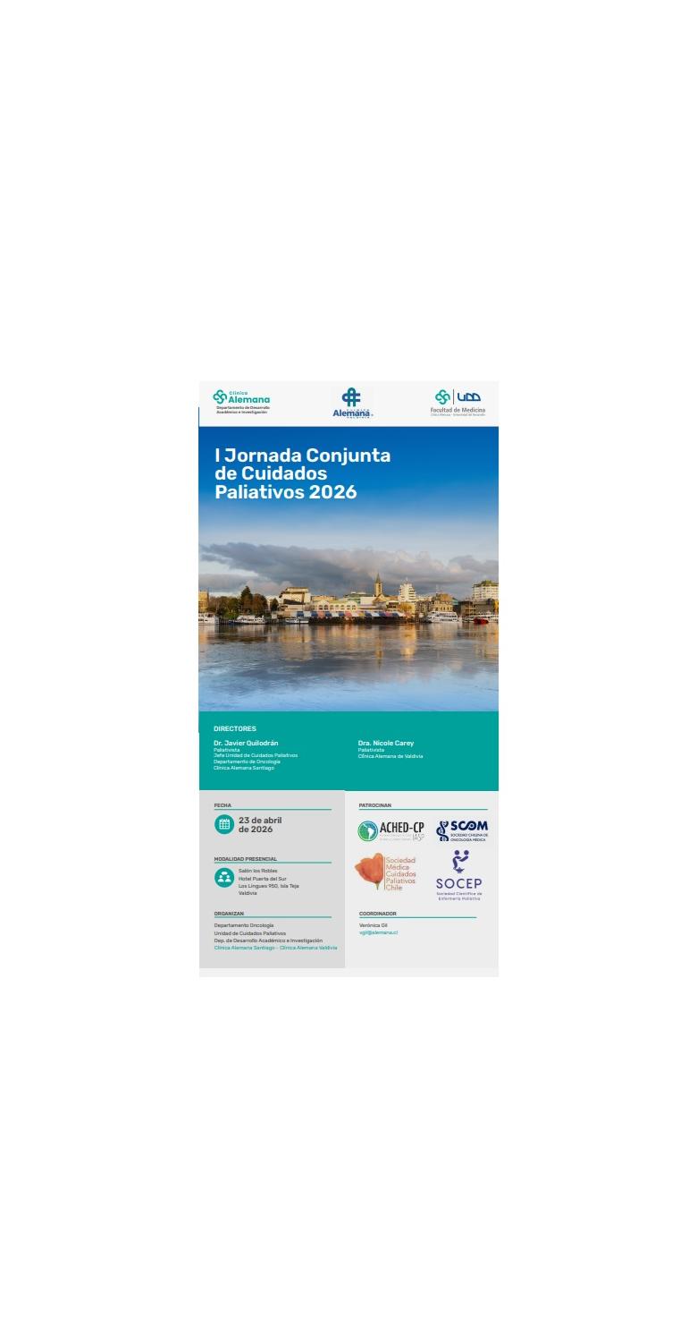 I Jornada Conjunta de Cuidados Paliativos 2026