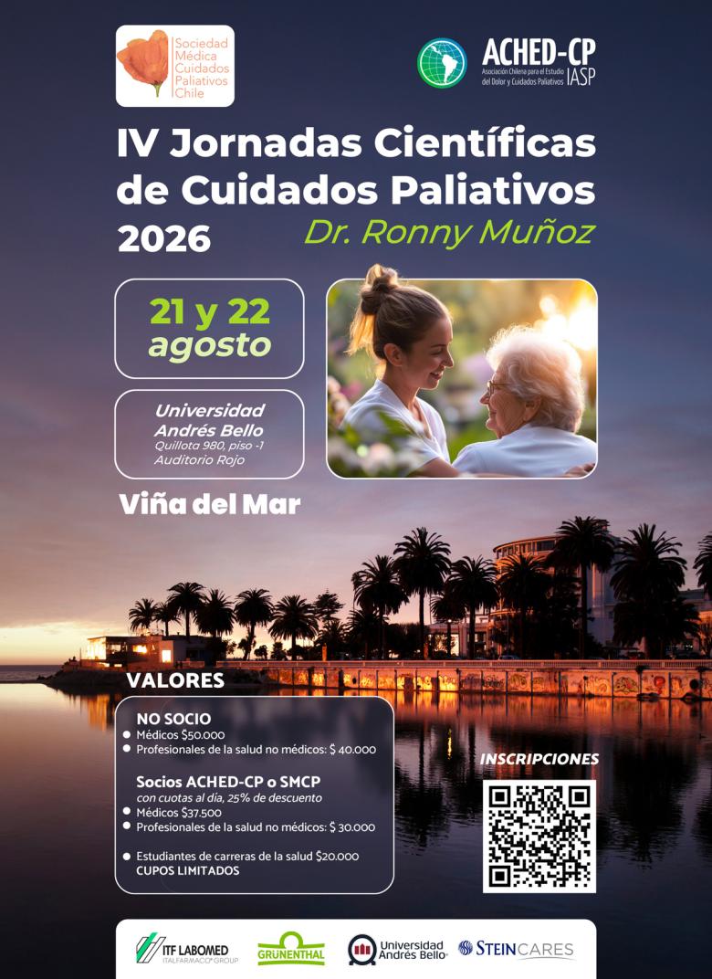 IV Jornadas Científicas de Cuidados Paliativos / Dr. Ronny Muñoz 2026