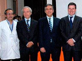 Dres. Luis Leiva, Luis Ibáñez, Sergio Lavandero y Juan Larraín