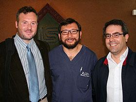 Dres. Fernando Orellana, Cristián Montenegro y Alex Díaz