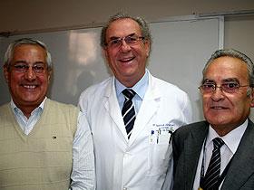 Dres. Patricio Delgado, Manfred Jürgensen y Arturo Olivares