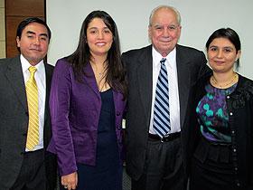 Dres. Cristián Carrasco, Gloria Torres, Luis Oliver y Lorena Mosso