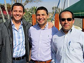 Dres. Jorge Filippi, Fransisco Carreño y Juan Pablo Ibarra
