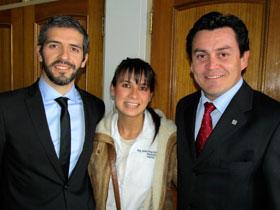 Dres. David Kraunik y Javiera Pérez y Sr. Claudio Carrasco