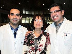 Dres. Fabián Mora, Sylvia Palacios y Miguel Aguayo