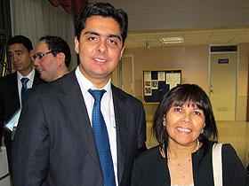 Sr. Rodrigo Salas y Dra. Orquídea Arredondo
