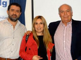 Dr. Marcelo Silva, Srta. Gabriela Bravo y Dr. Luis Araos