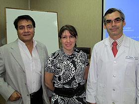 Dres. Luis López, Claudia Alday y Fabián Crisosto