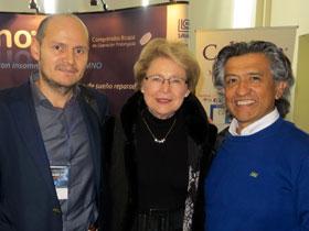 Dr. Marco Torres, Sra. Ingrid Ramdohr y Dr. Rolando Danyau